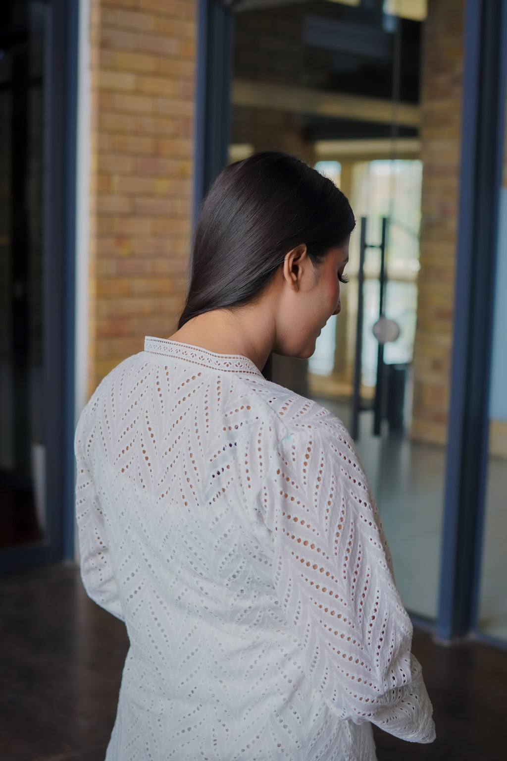 White Chikankari Dress